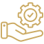 maintenance Hand with gear icon